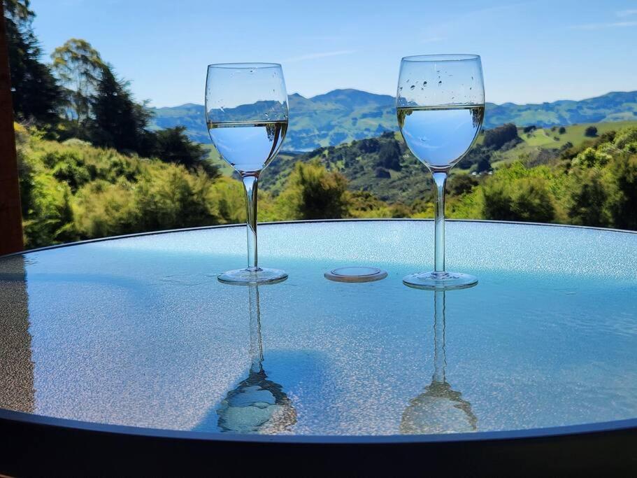 Glenwood Akaroa Bush Retreat - Kanuka Hut ภายนอก รูปภาพ